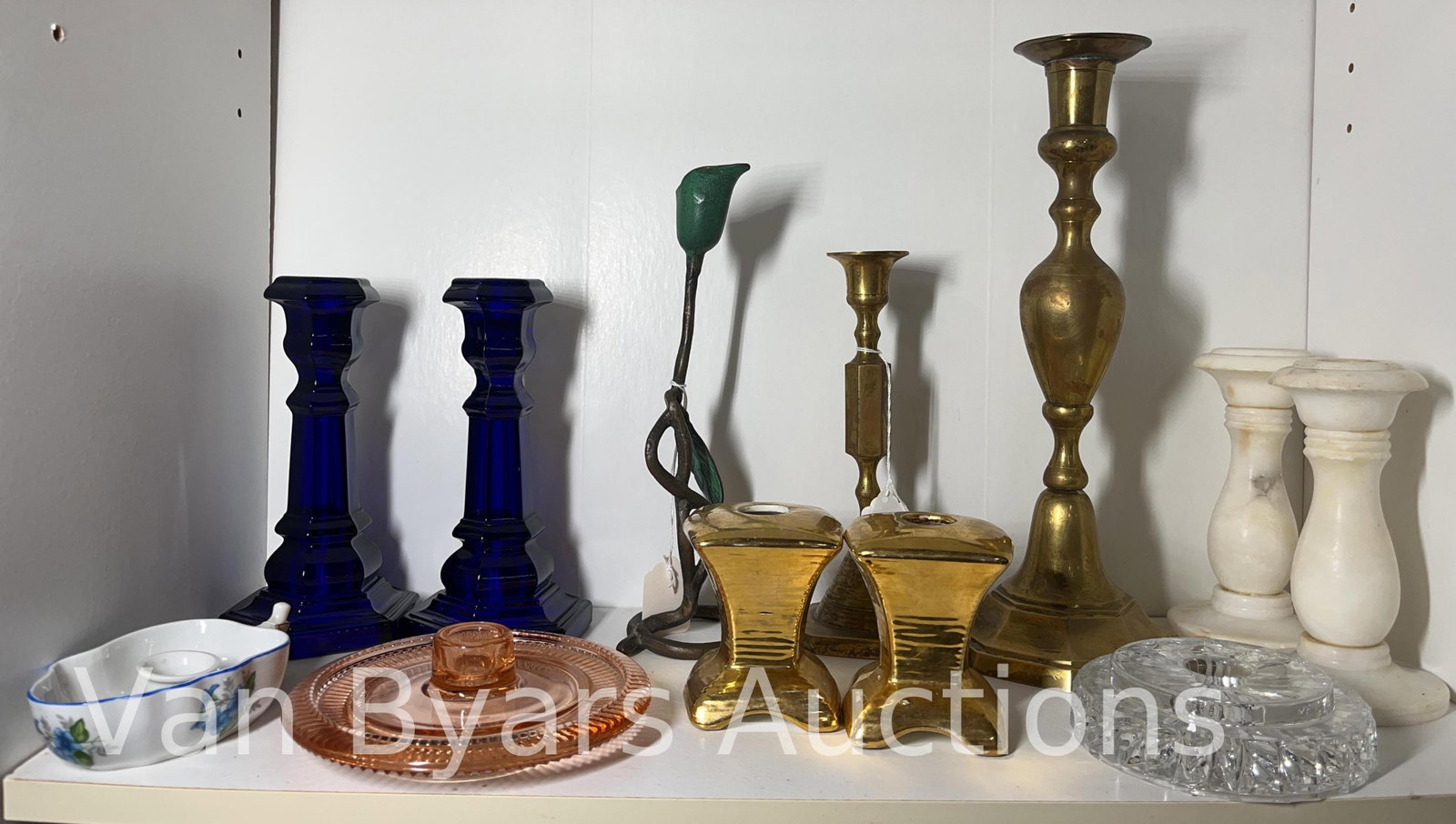 Candleholders, INV 2034: Approx. height of tallest 12 1/4".