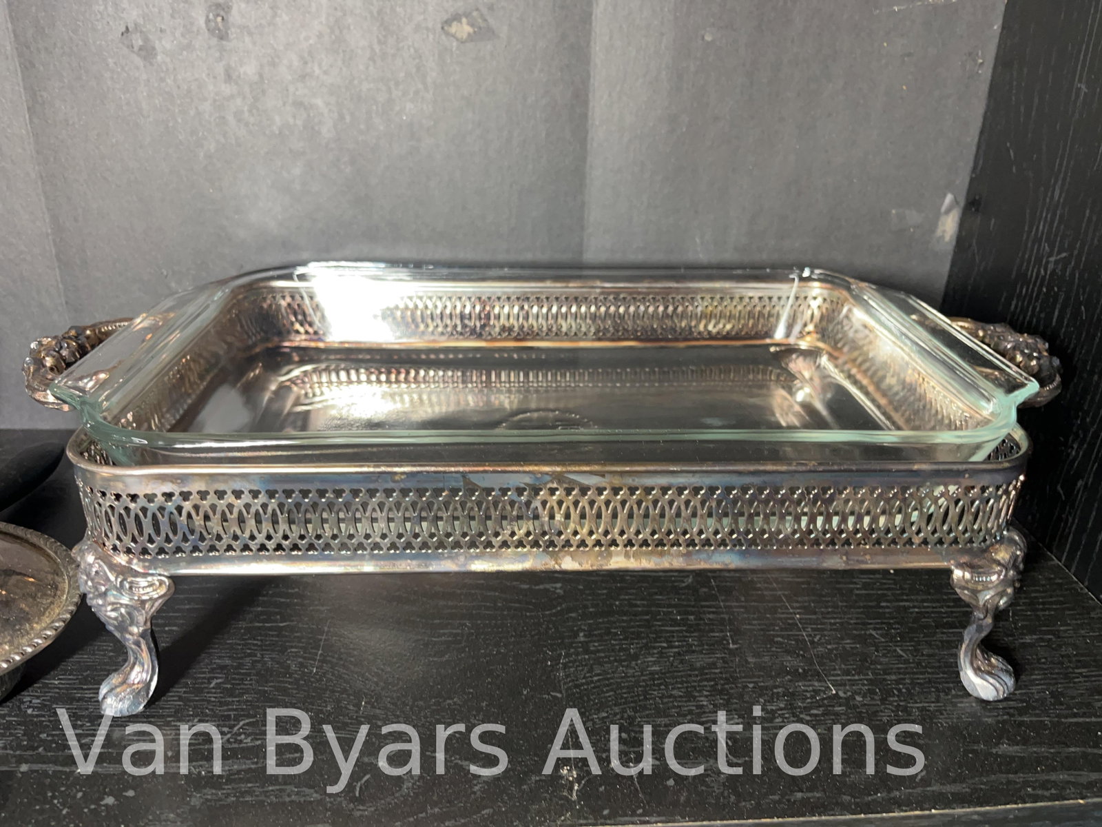 Matching glass tray and pitcher, and more, INV 2032 - 2