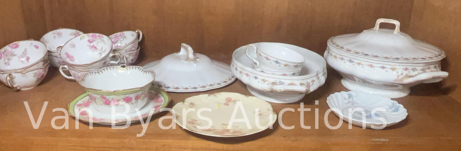 Assorted Servingware and Tea Cups, INV. 2092: Some with marking.