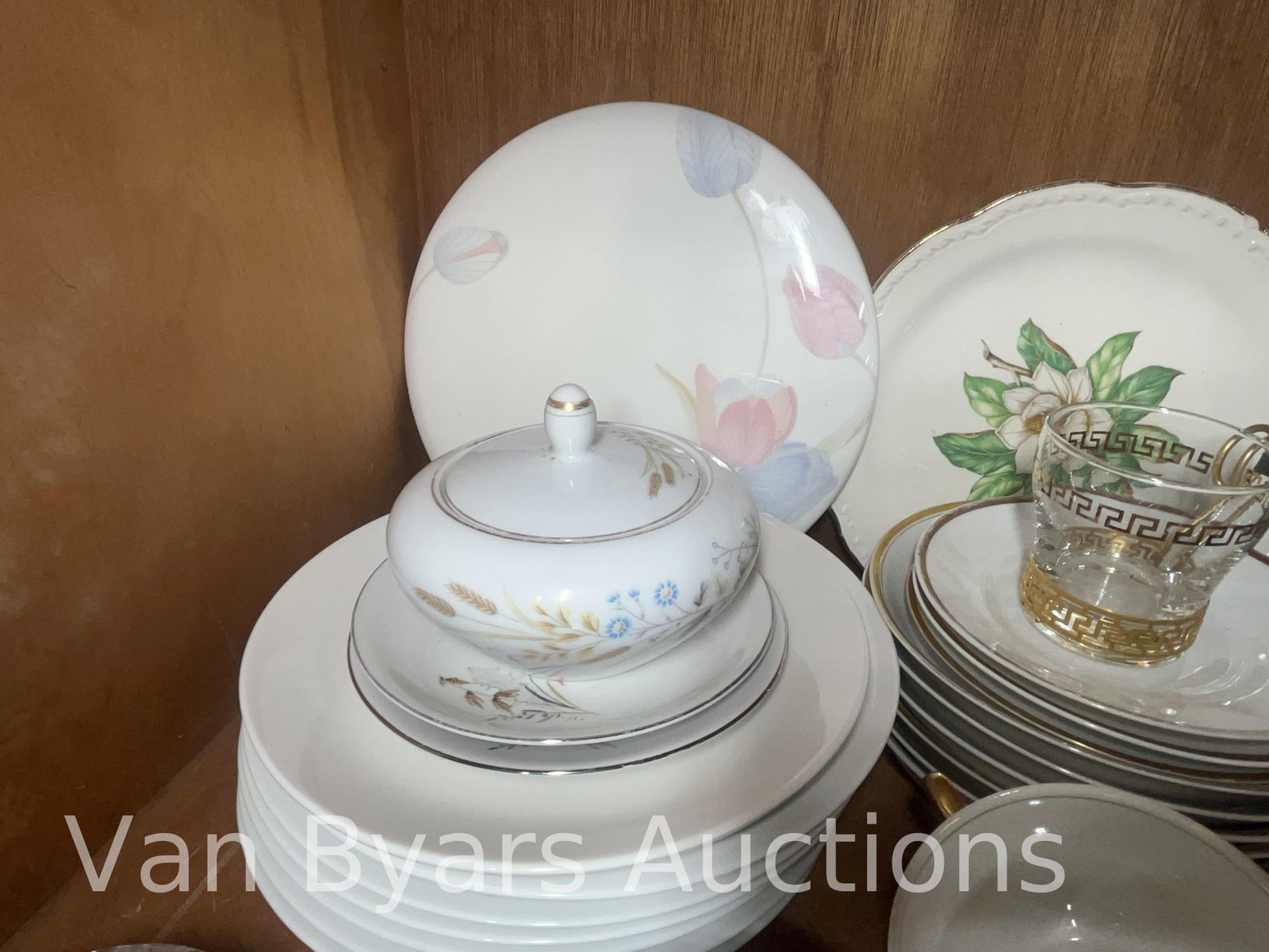 Assorted Servingware and Glassware, Various Patterns, INV. 2097 - 2