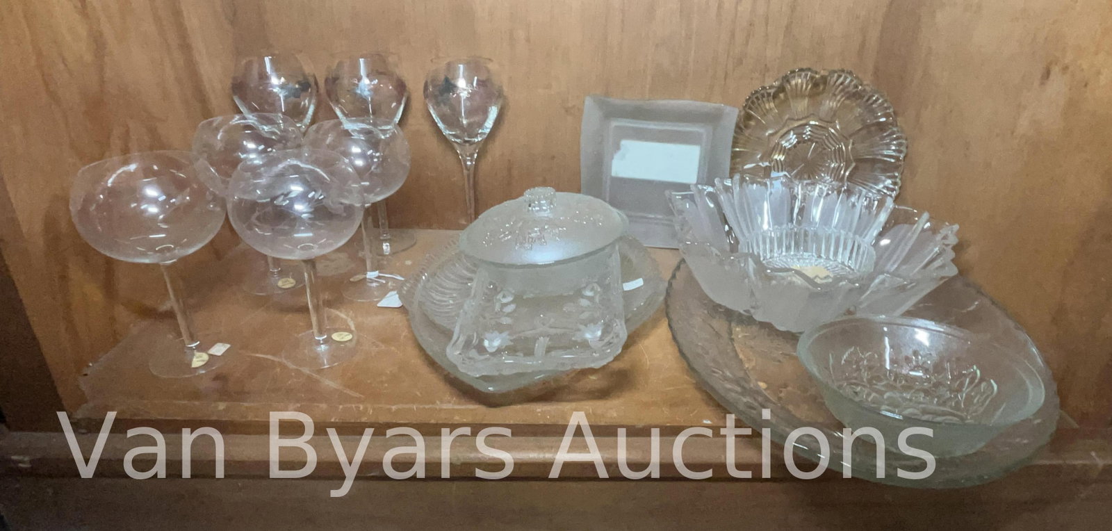 Assorted Glassware, Various Patterns, INV. 2104 (1 of 1)