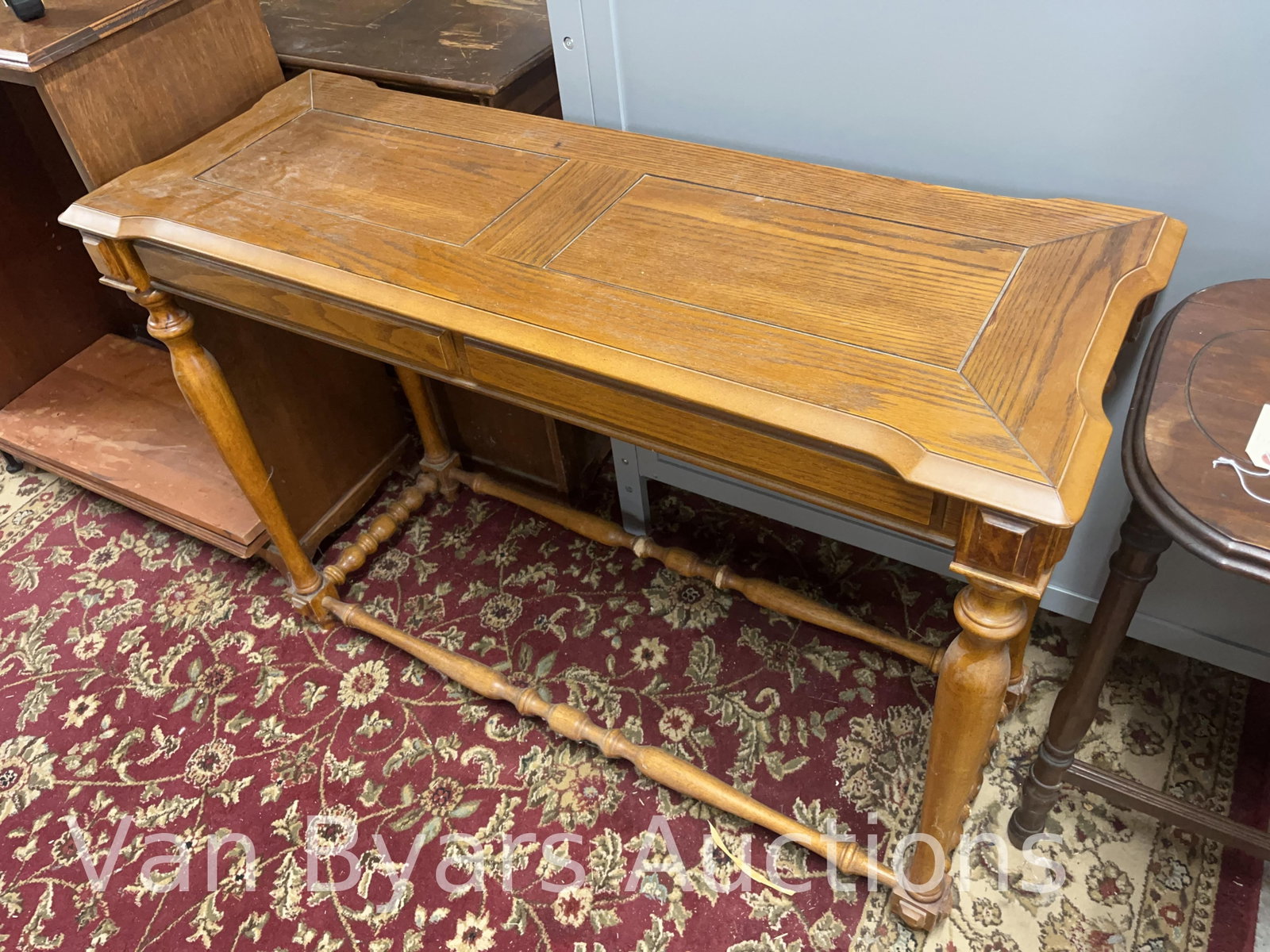 Console Table, INV. 4024: Approx. 30.5 x 42 x 15 inches.