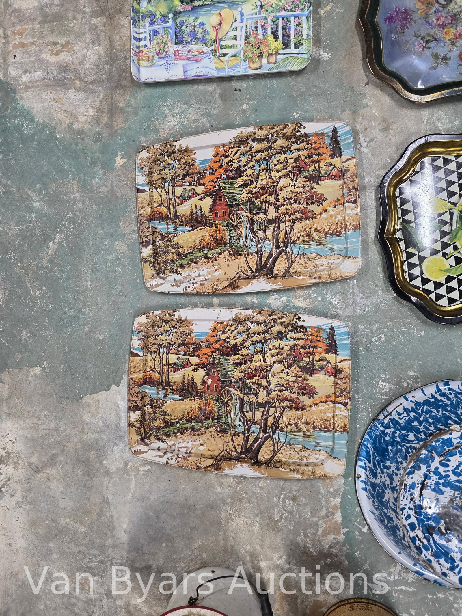 Enamelware and Trays, INV. 2204 - 5