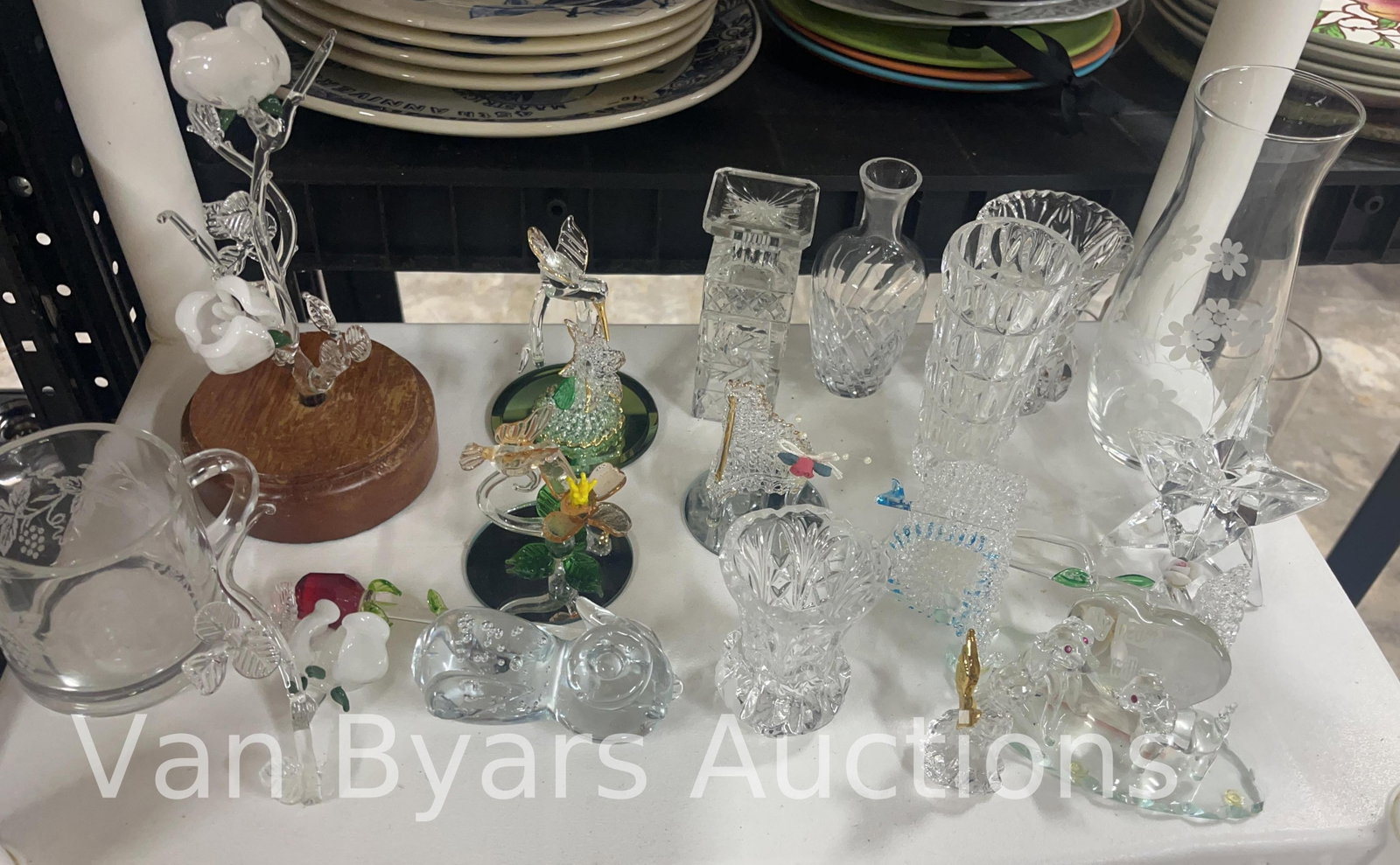 Assorted small glass items, INV. 2123: Assorted small glass items, INV. 2123
