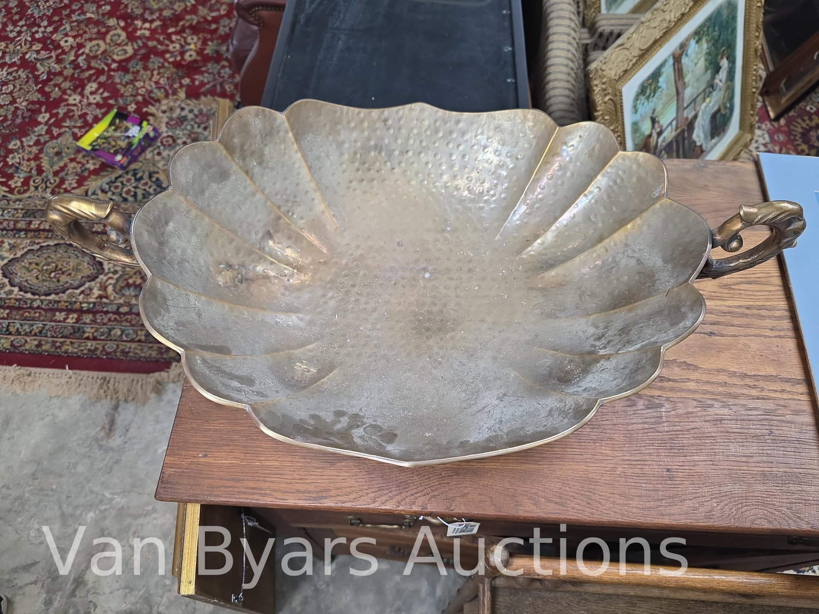 Style of Maitland Smith copper centerpiece, hand hammered, INV. 2326 - 2