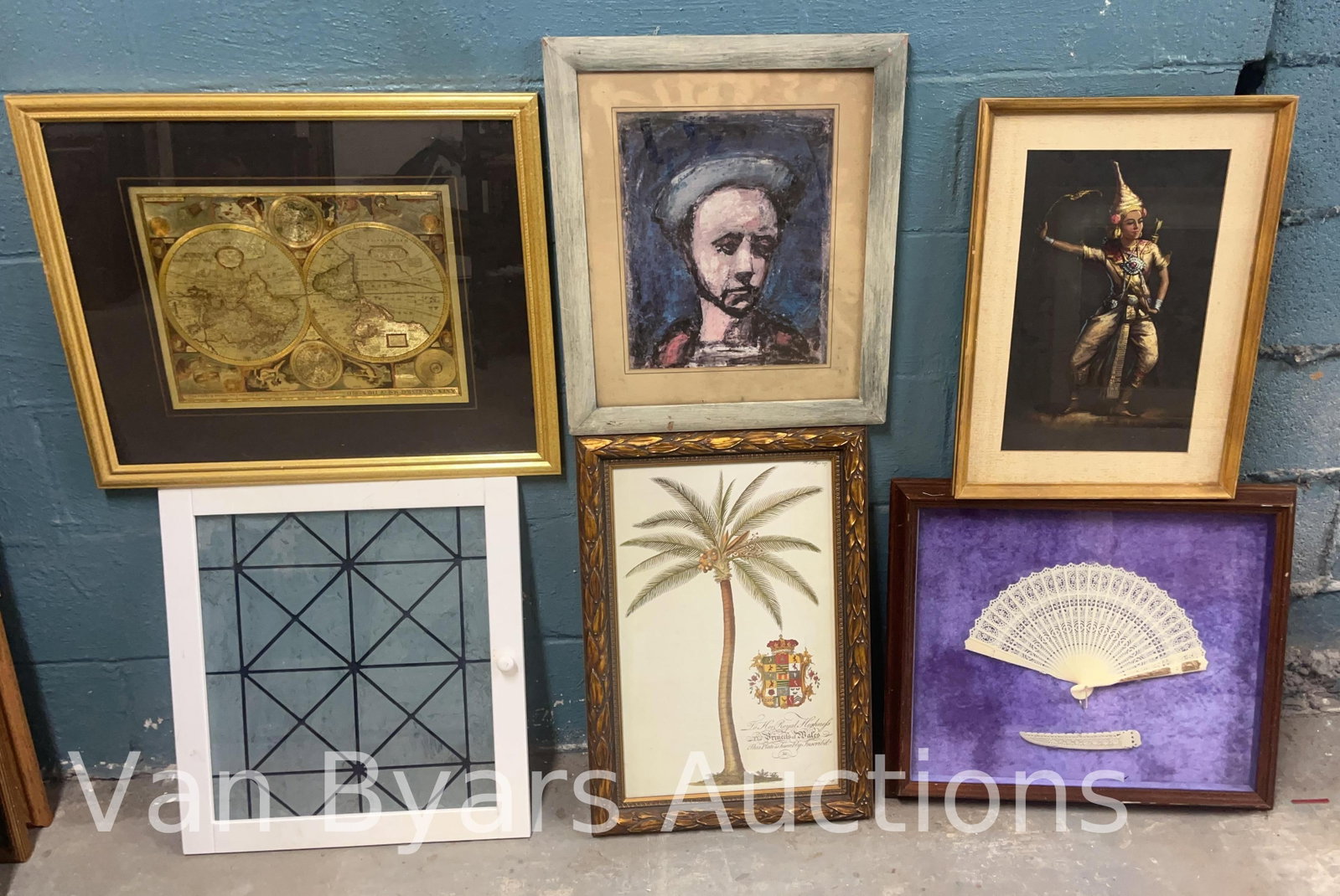 Six Assorted Items, INV. 2310: Largest approx. 20.5 x 24.5 x 0.75 inches