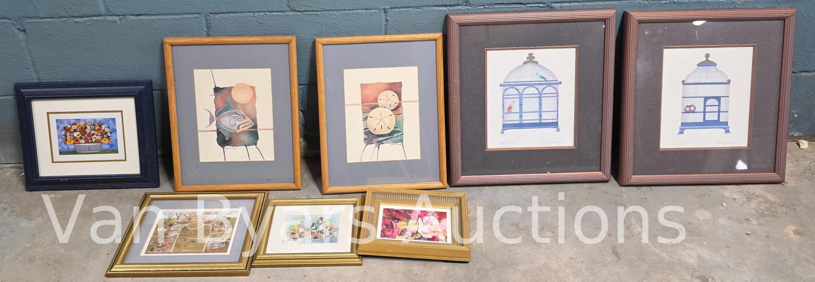 Eight Framed Items, INV. 2160 (1 of 4)