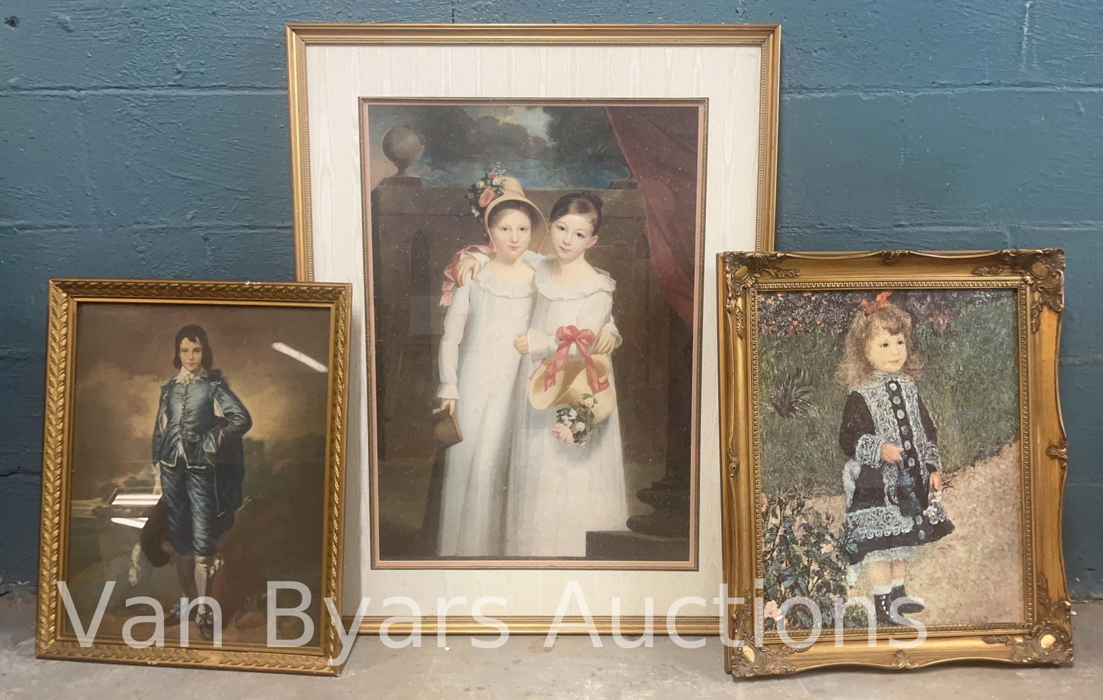 Three Framed Portraits, INV. 2246: Largest approx. 36 x 28 x 1 inches.