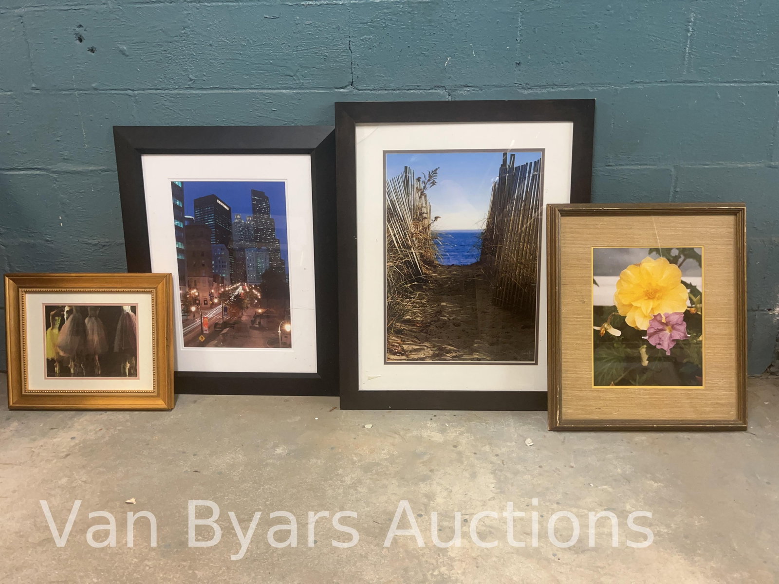 Four Assorted Photographs or Prints, INV. 2274: Largest approx. 31.75 x 25.5 x 1 inches.