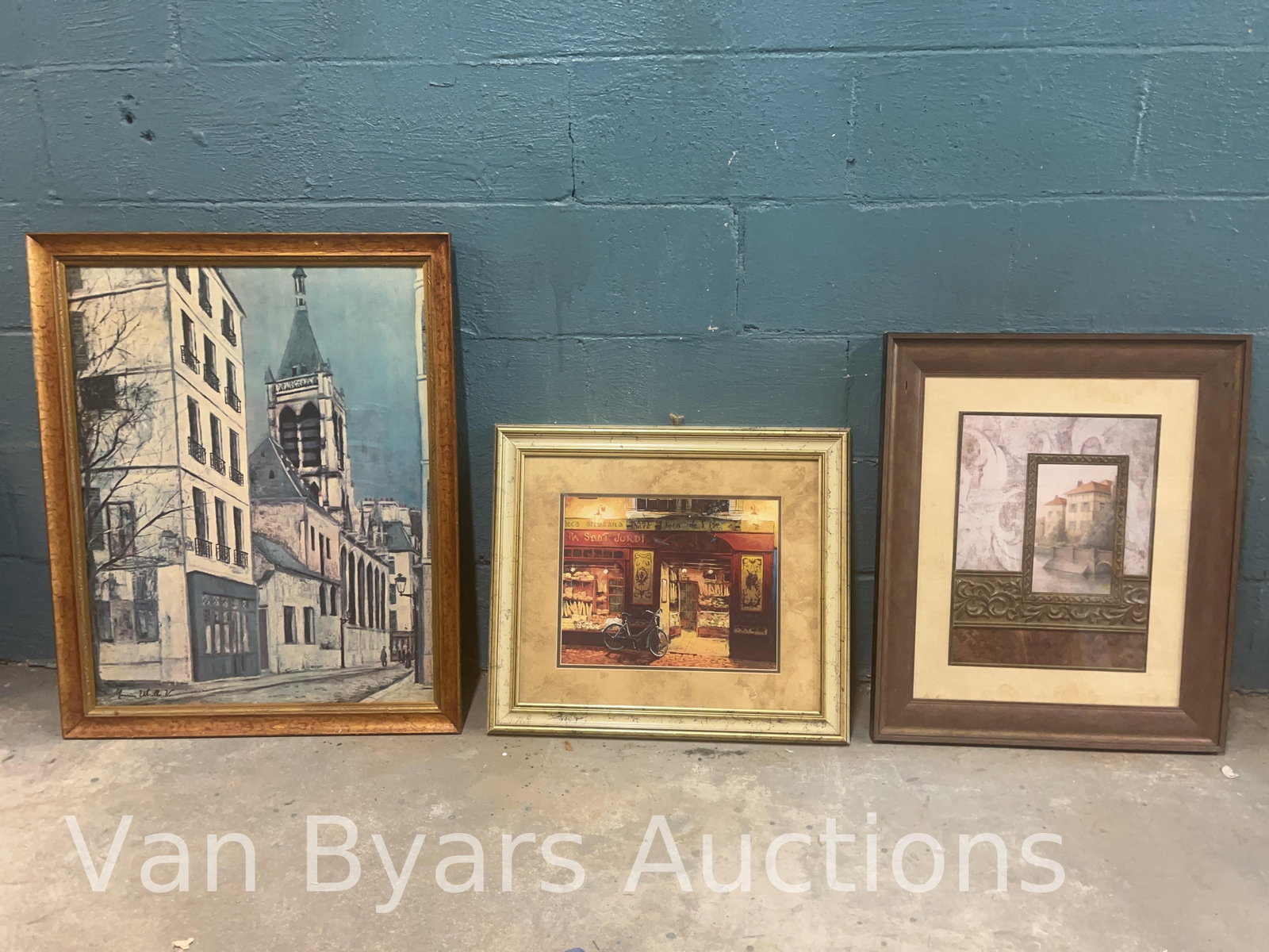 Three Assorted Framed Artworks, INV. 2278: Largest approx. 31 x 25 x 2 inches.