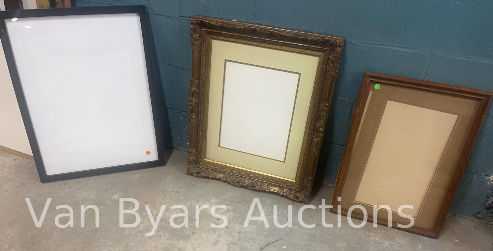 Three Empty Frames, INV. 2303: Largest approx. 25.75 x 19.75 x 1 inches.