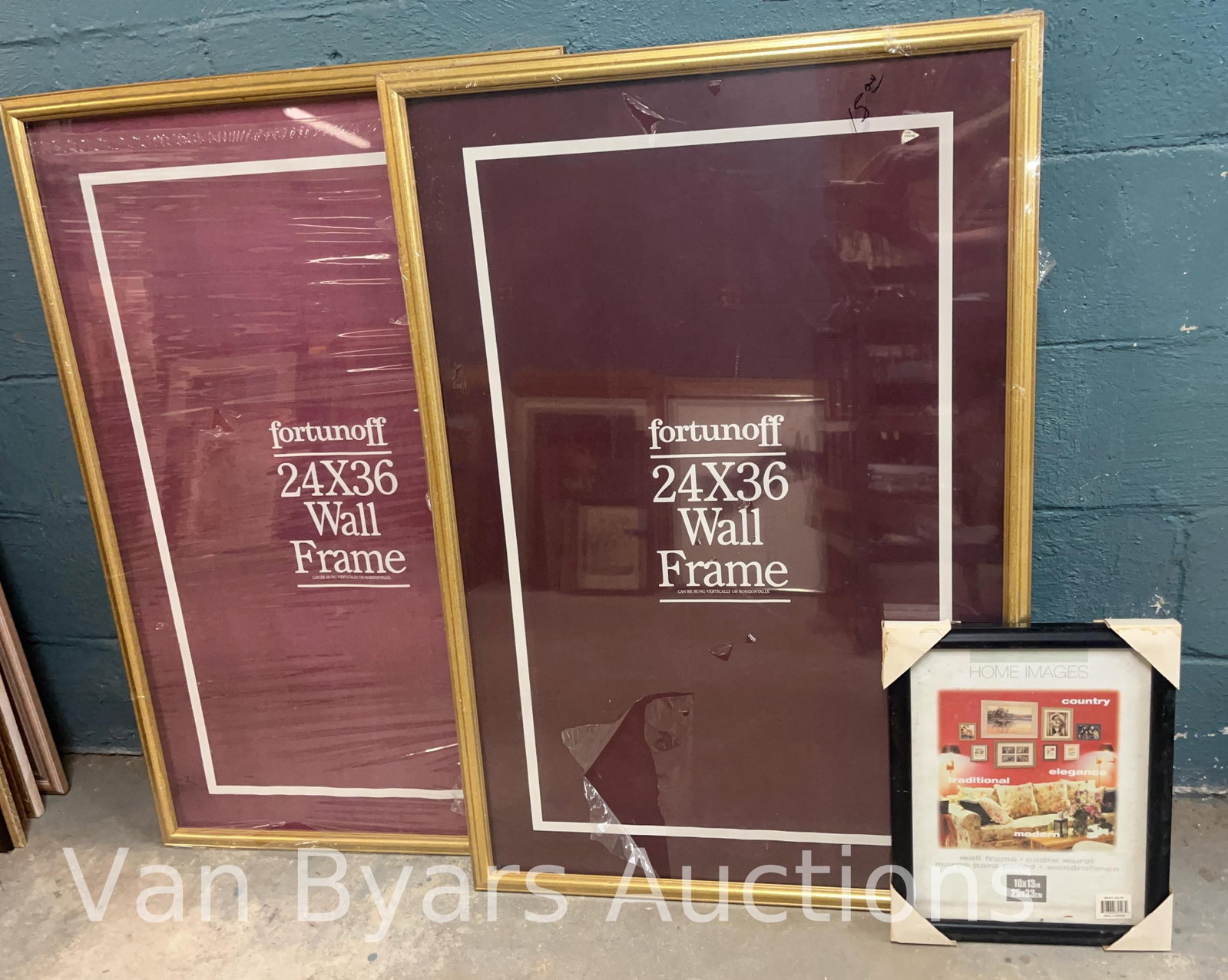 Three Unused Frames, INV. 2296: Largest approx. 24 x 36 x 1 inches.