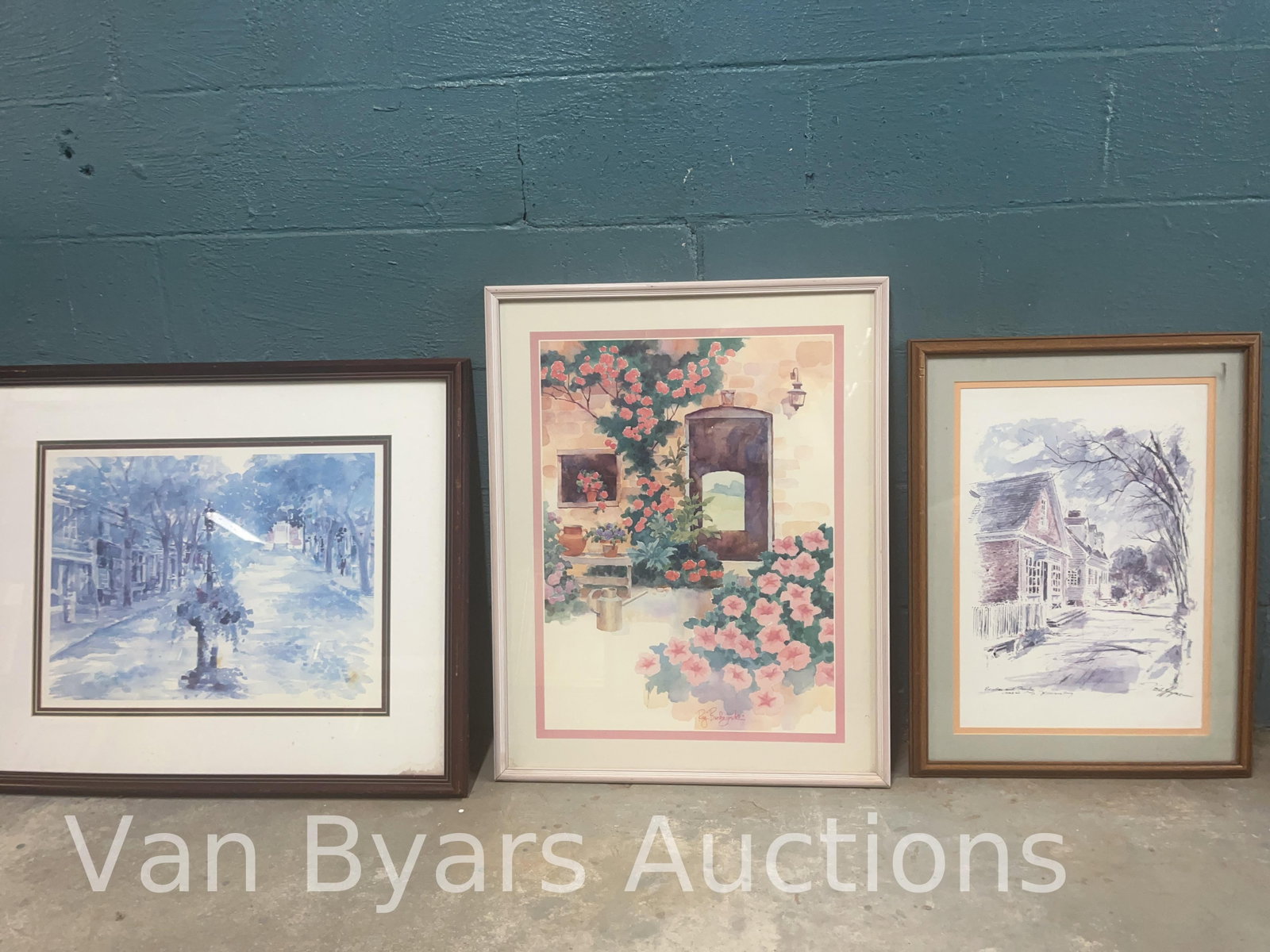 Three Framed Artworks, INV. 2265: Largest approx. 26 x 31 x 1 inches.