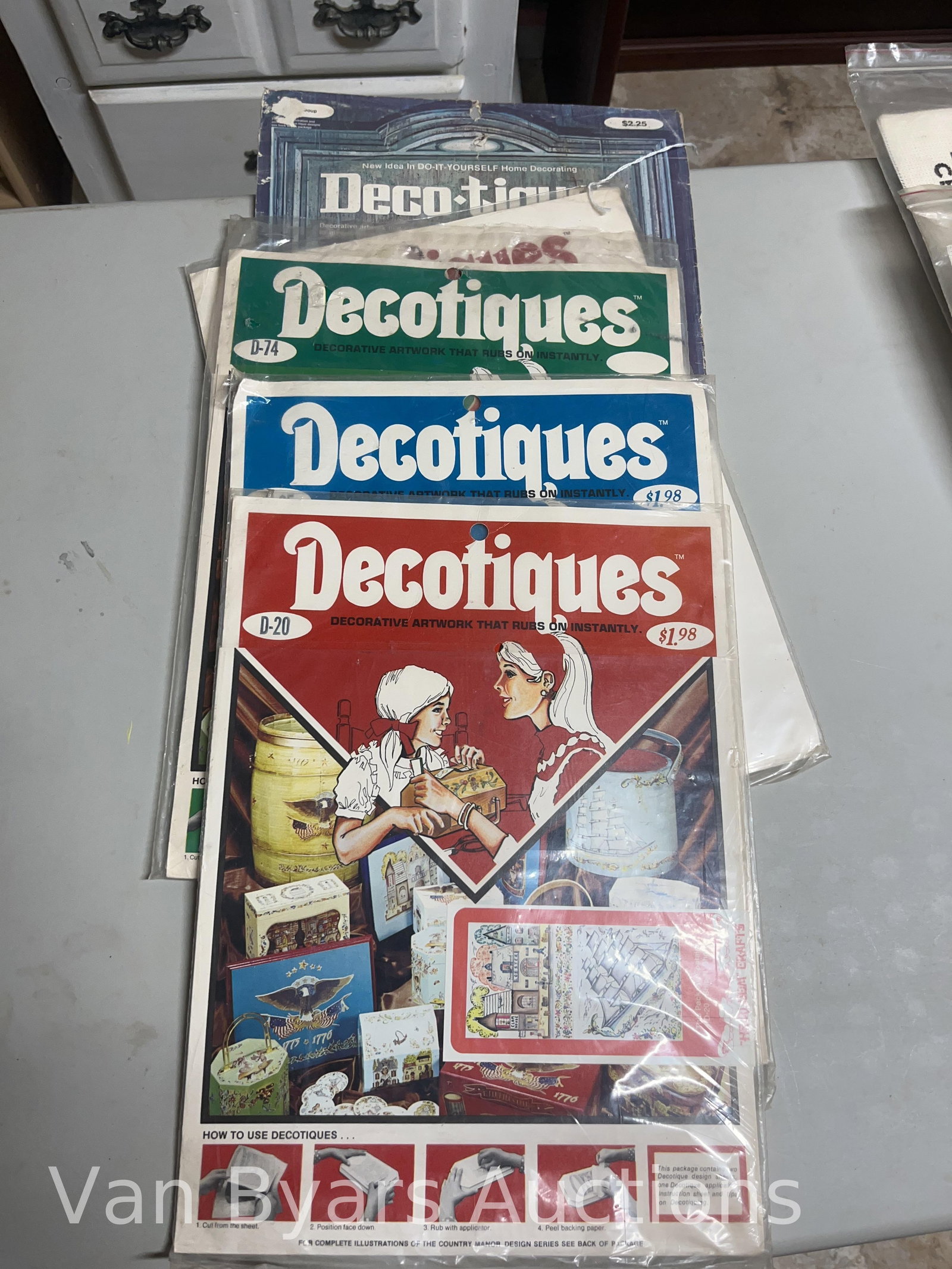 Vintage Decotiques and Needlepoint Kits, INV. 2219 (1 of 3)