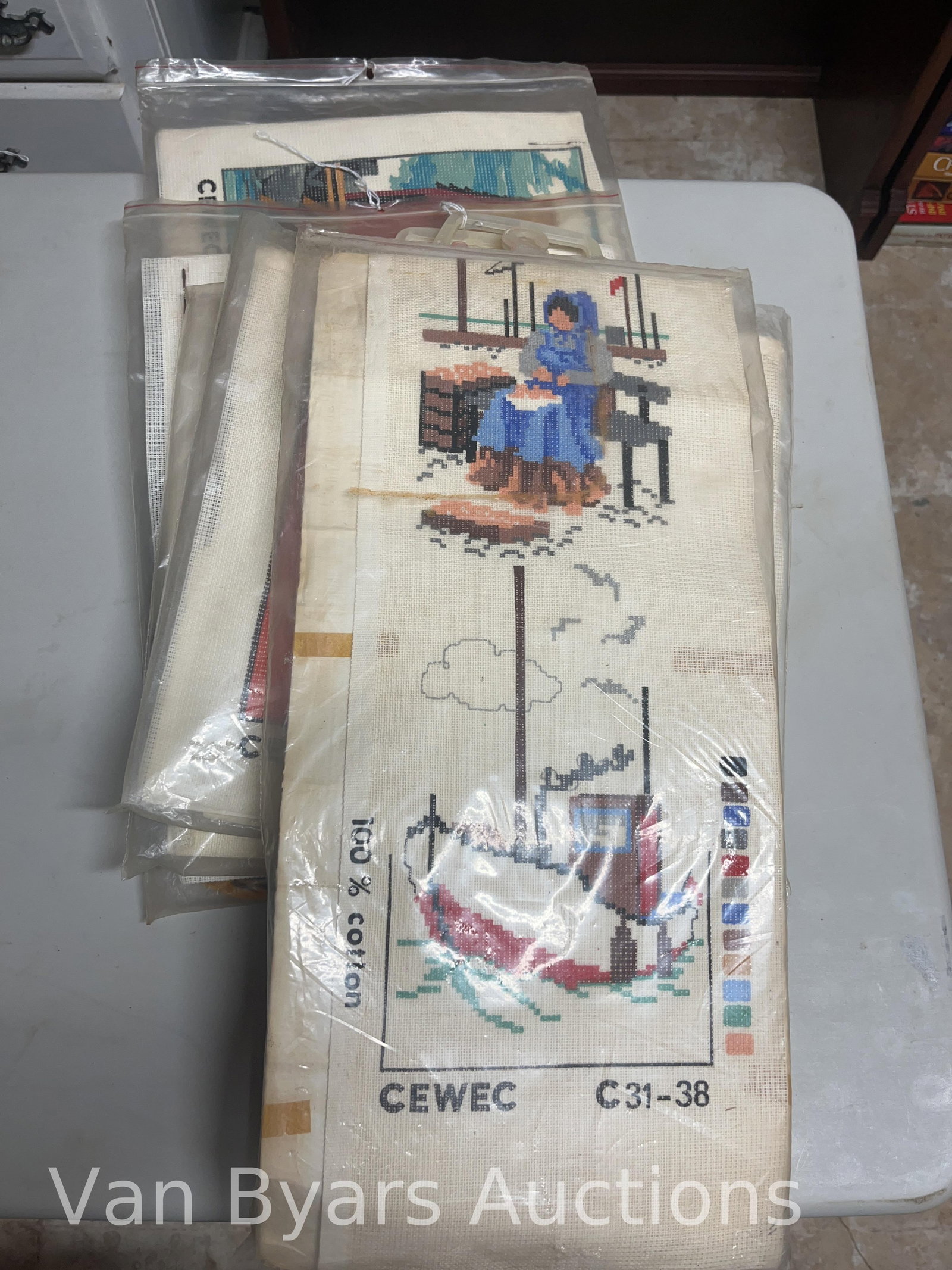 Vintage Decotiques and Needlepoint Kits, INV. 2219 - 2