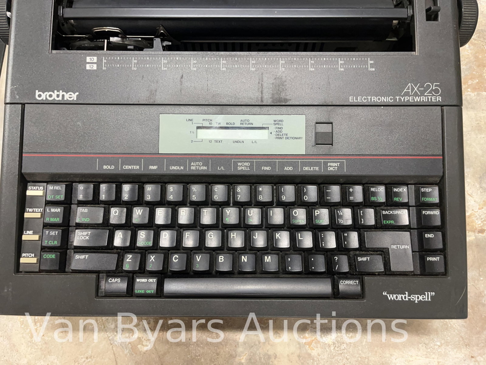 Brother AX25 Electronic Typewriter, INV. 2224 - 2