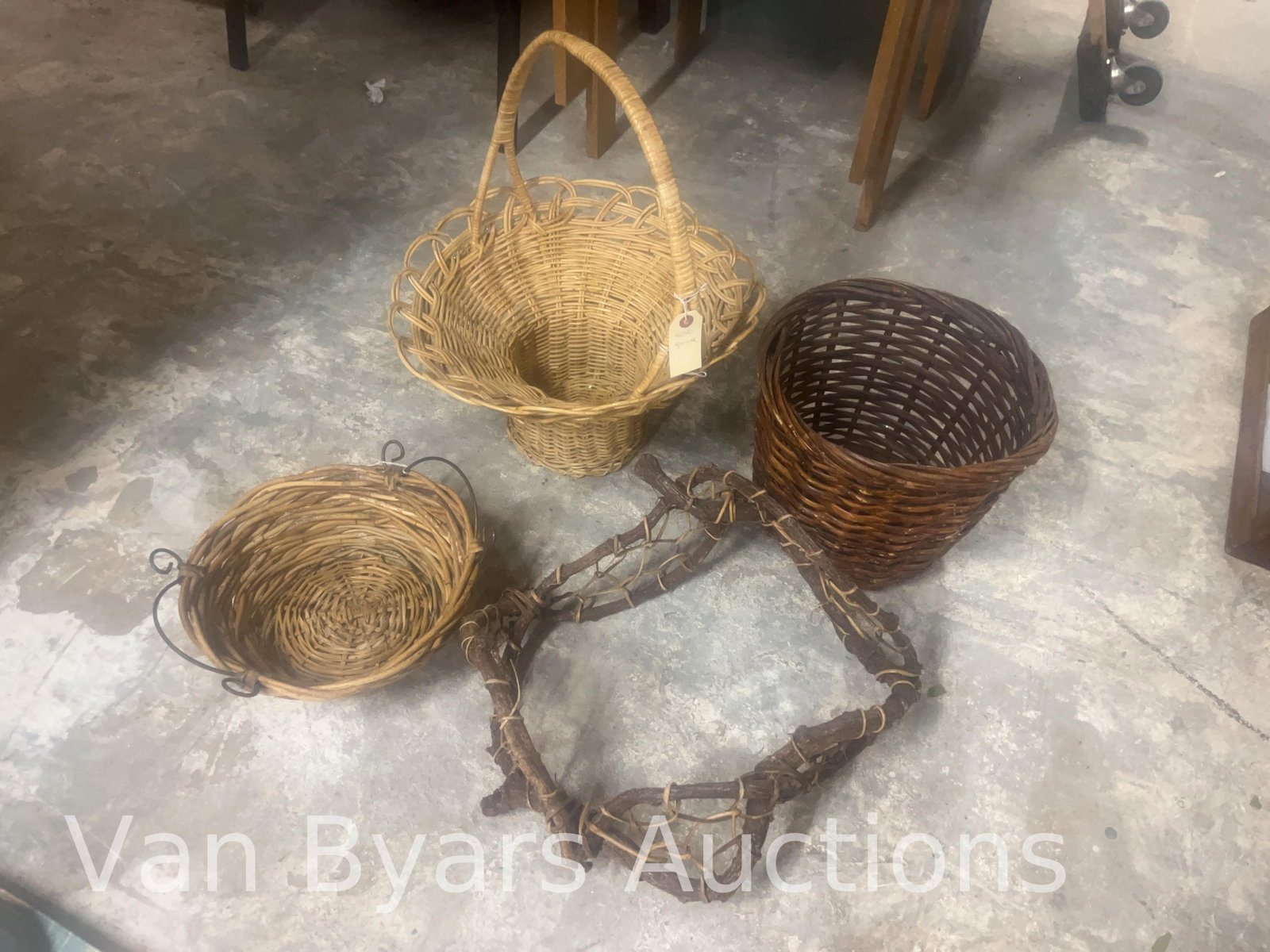 Four Assorted Baskets, INV. 4046 (1 of 1)