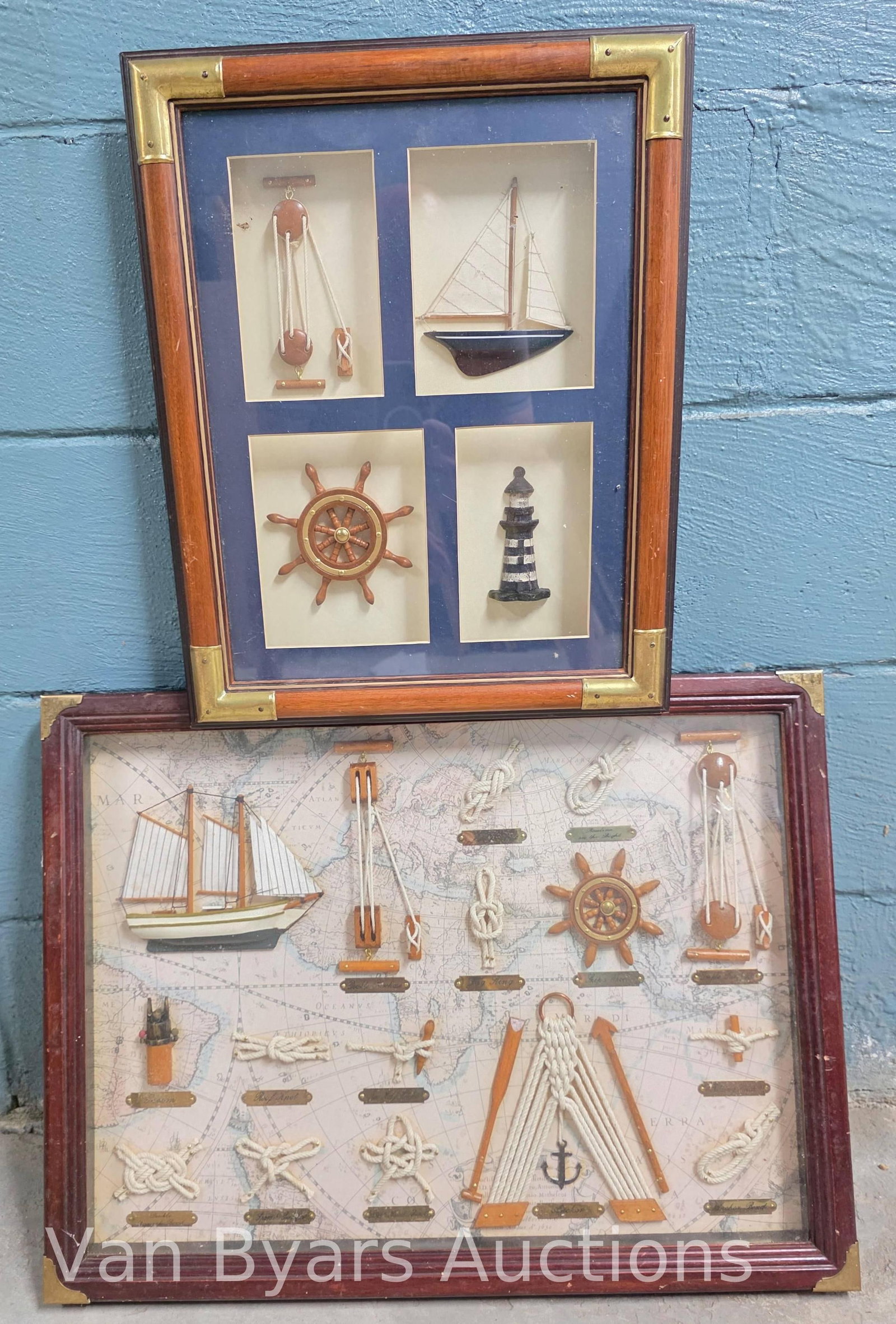 Two Maritime / Nautical Shadowboxes, INV. 1249 (1 of 2)