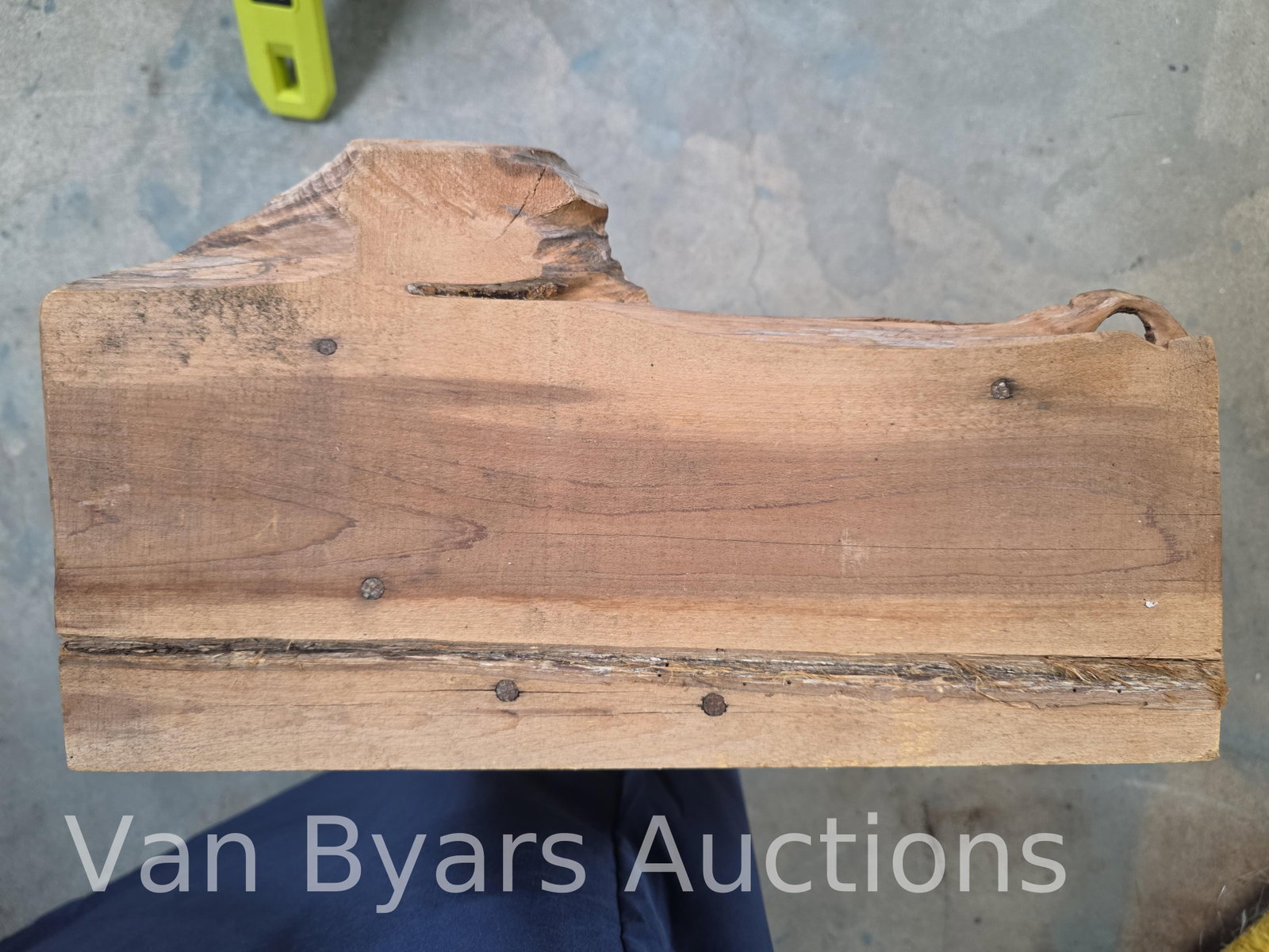 Handmade half log plant stand pedestal, INV. 2331 - 3