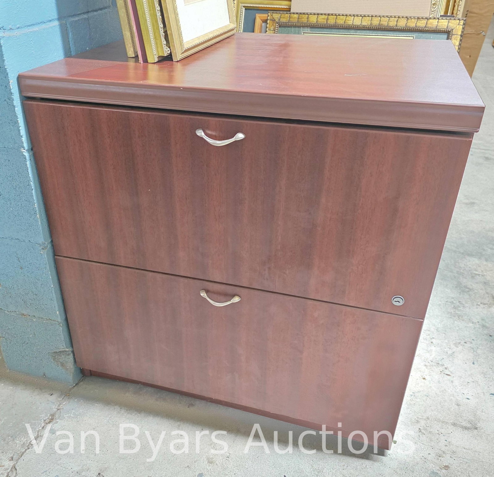 Filing Cabinet, INV. 4052: Approx. 30.125 x 29.625 x 23.625 inches.