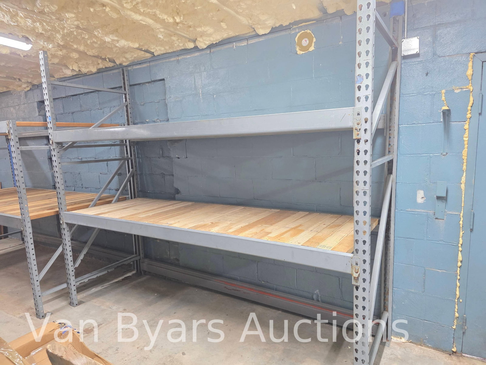 Pallet Rack, INV. 4050: Buyer will need to disassemble. 96 x 114 x 36.5 inches
