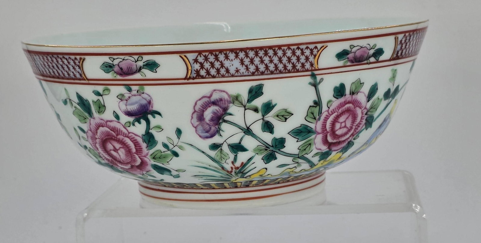 Chinese Famille Rose Bowl, INV. 1087 (1 of 4)