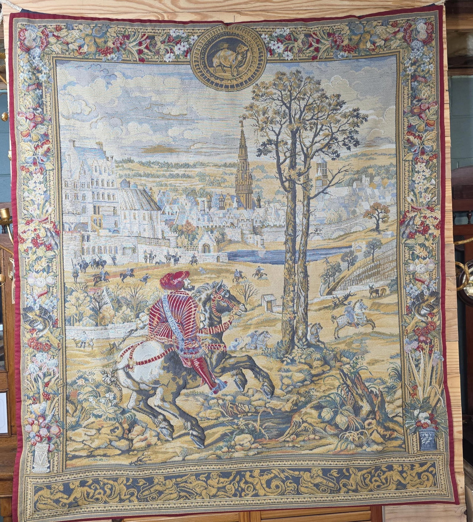 Belgian "Hunt of Maximilian" tapestry, INV. 1311: 54"x47"