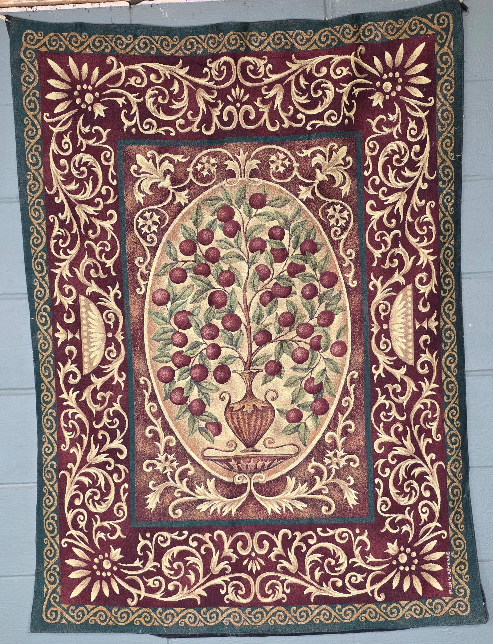 Helen Vladykina Tapestry, INV. 1270: Approx. 52 x 38 inches.