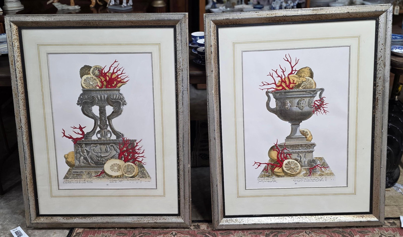 Pair of Neoclassical Prints, INV 1265: Frame?40 x 32 x 1.5 inches (each)