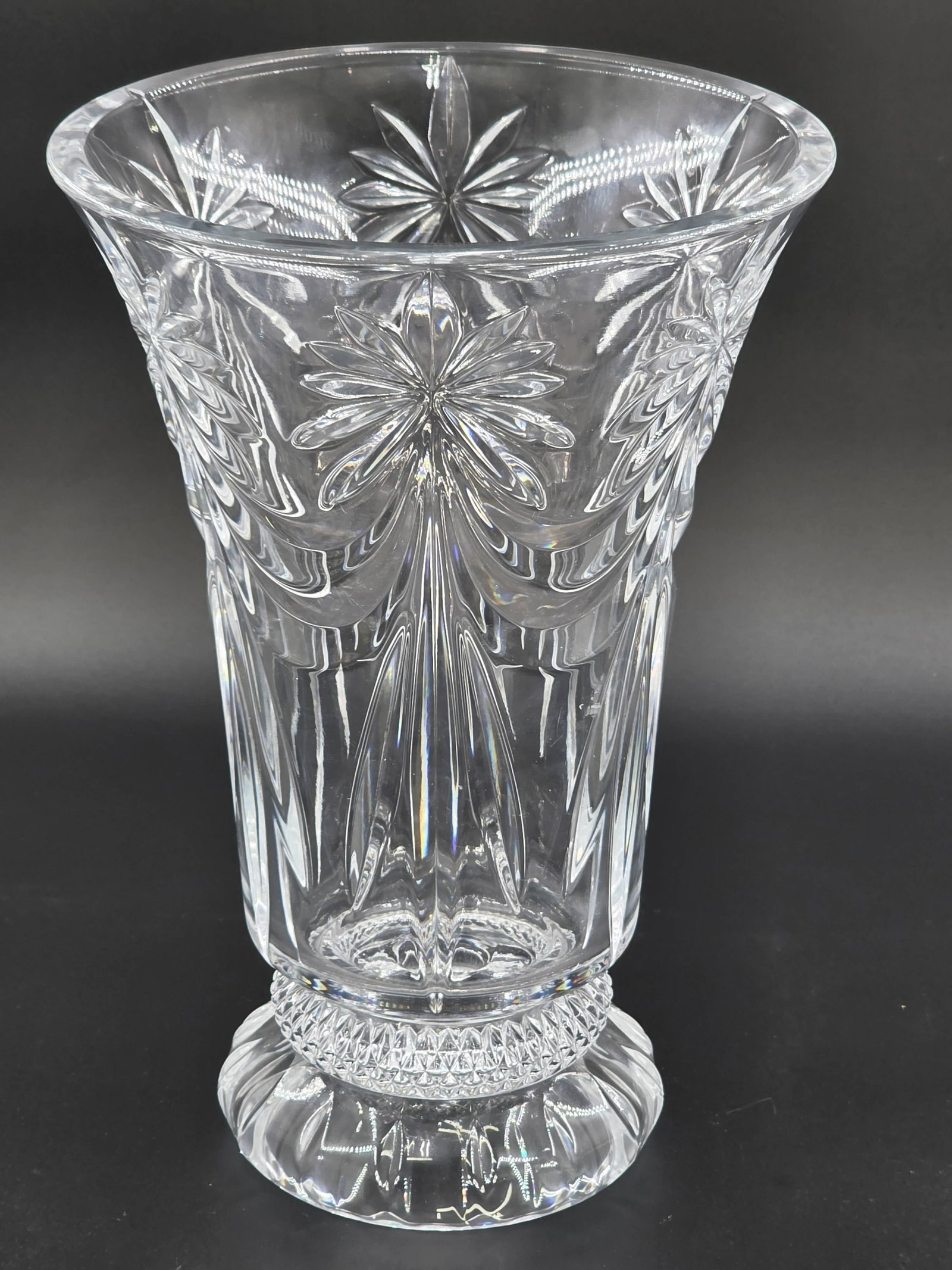 Shannon Crystal Contessa by Godinger Hurricane Vase, INV. 1224: Approx. height?