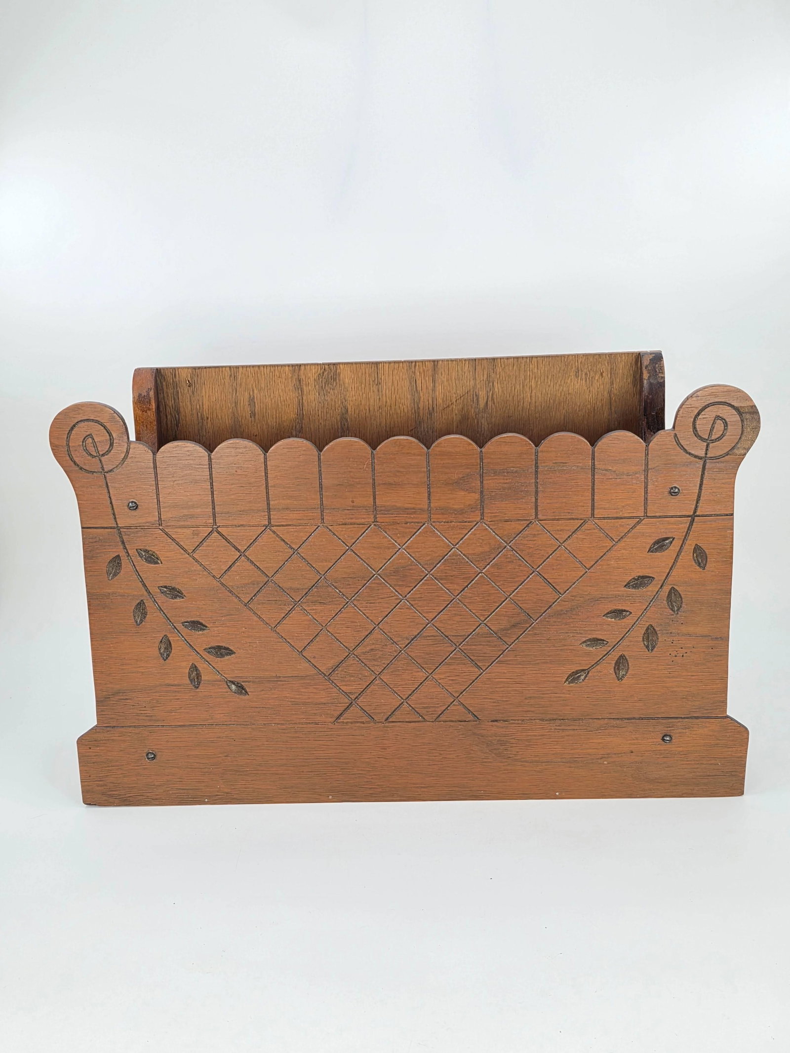 Victorian Wall Pocket, INV. 1316: 12 x 19 x?4 inches.
