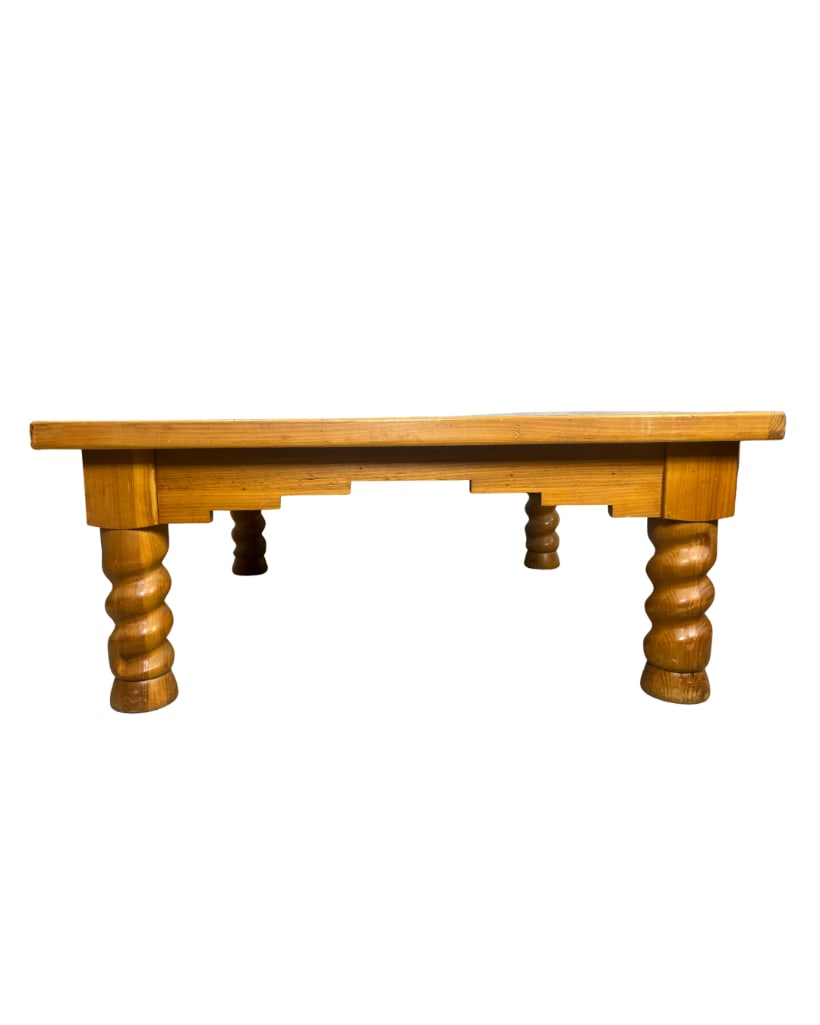 Lane The America Collection Museum of American Folk Art Square Coffee Table, INV. 3054: Approx. 17.5 x 40 x 40 inches.