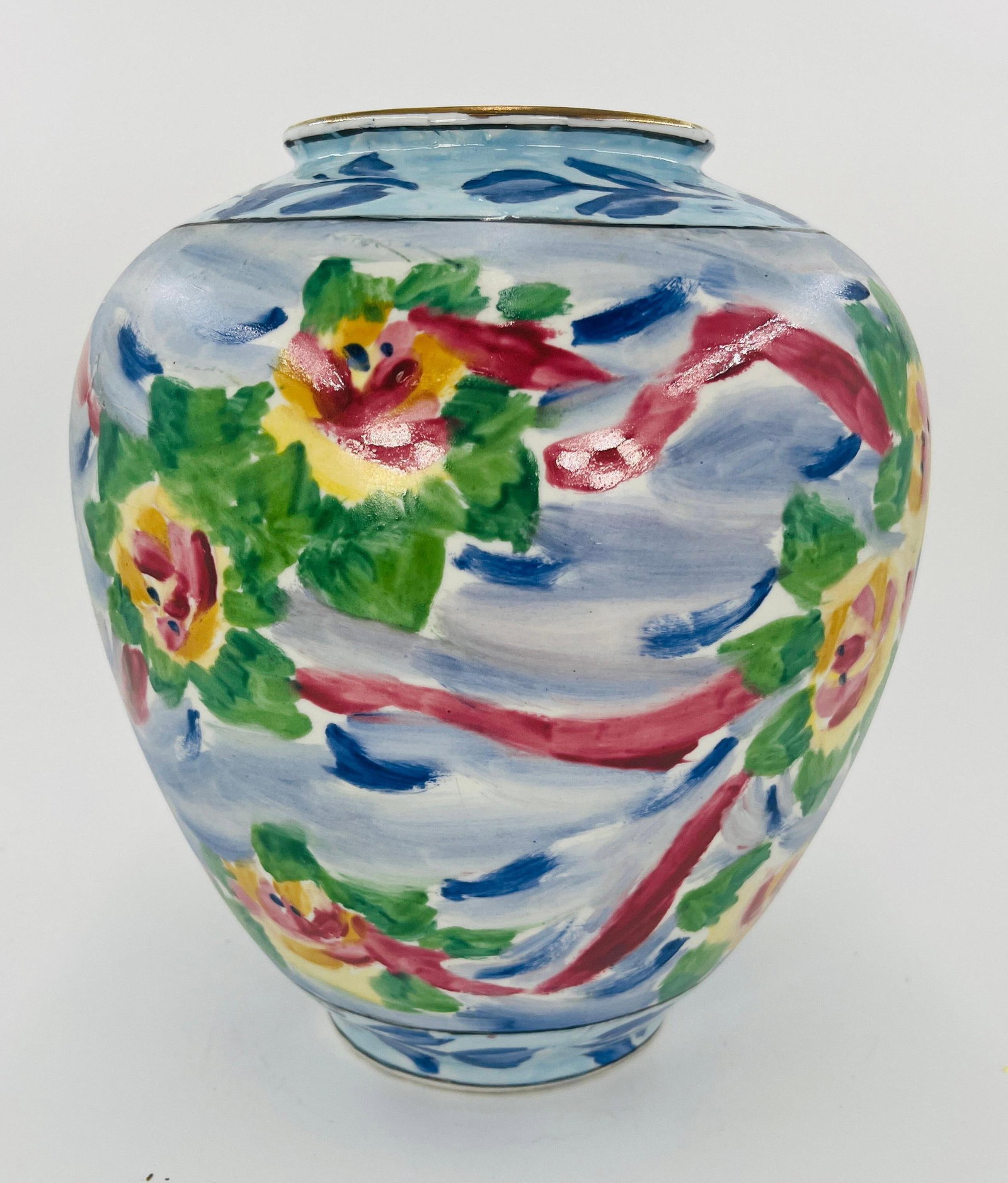 Asian Ginger Jar, INV. 1242: Approx. height 9 1/4". With marking.