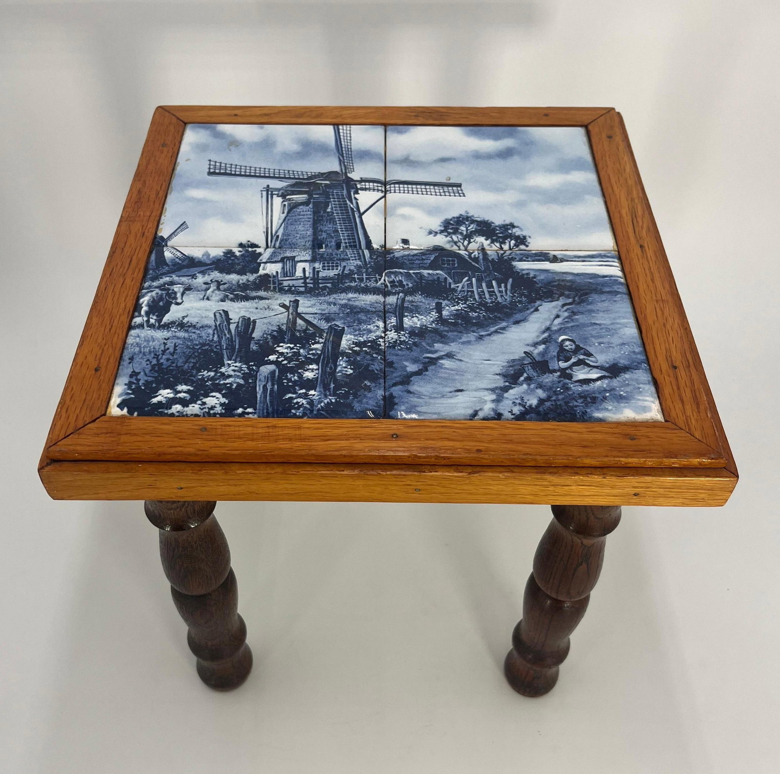 J.C. Van Hunnik Style Dutch Delft Table