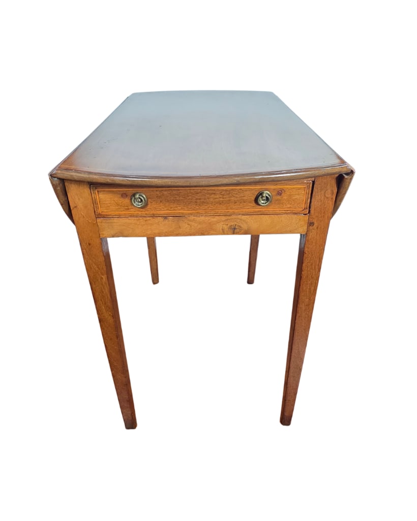 19th Century Pembroke Drop Side Table with 1-Drawer, INV. 56 (1 of 7)