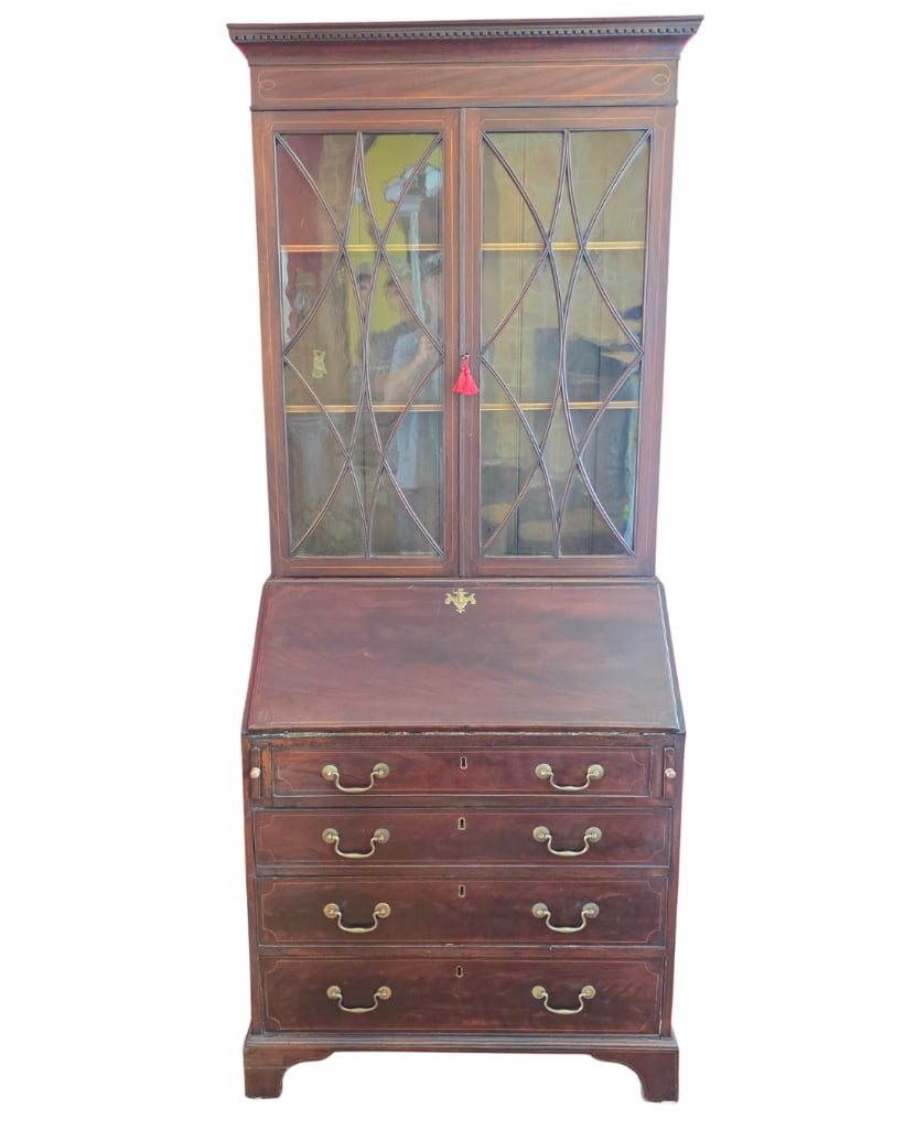 George III Bureau Bookcase Secretary, possibly late 18th / early 19th century INV. 70 (1 of 11)