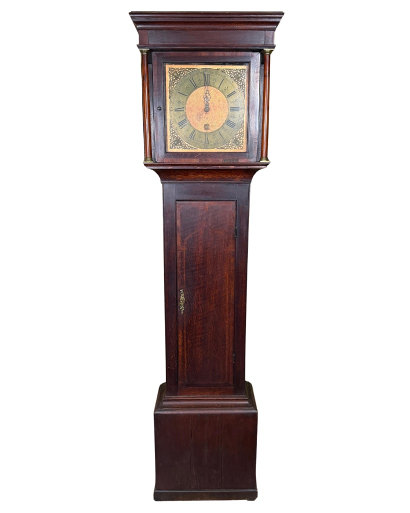18th Century Clock, possibly English and German, INV. 197: Approx. 77 x 47.75 inches