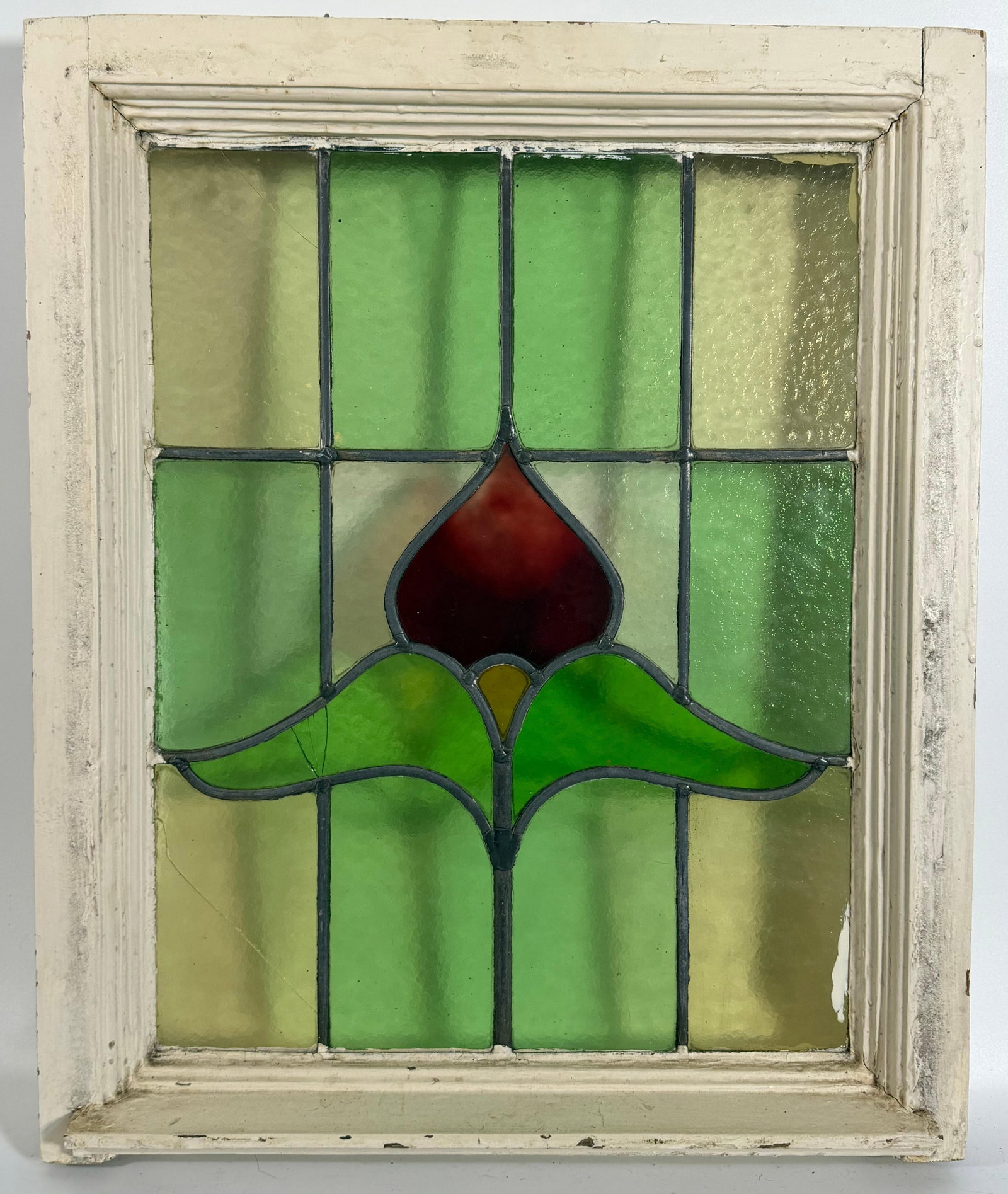 Stained Glass Window, Tulip Design, INV. 847 (1 of 1)