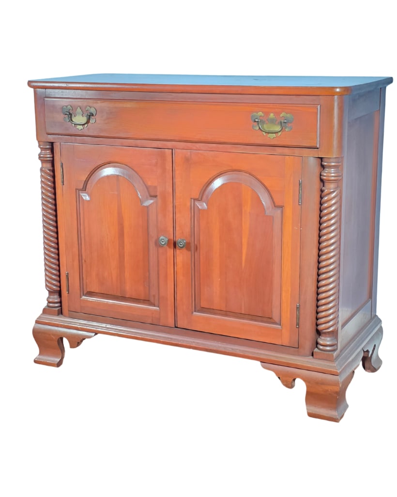 Willett Wildwood Cherry Buffet Server, INV. 201: Approx. 33.5 x 37 x 17 inches