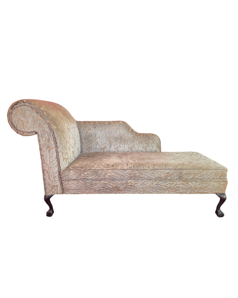 Recamier Chaise, INV 104: Approx. 44 x 76 x 27 inches