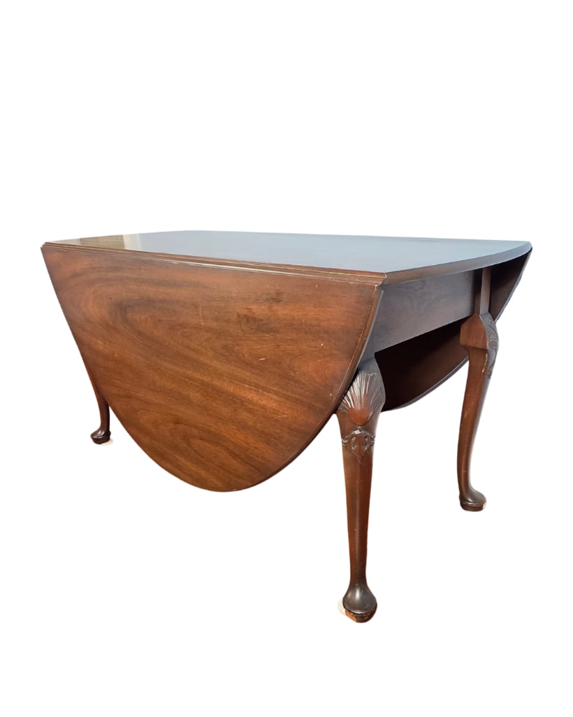 Kittinger Colonial Williamsburg CW117 Mahogany Large Drop Leaf Gate Leg Dining Table, INV. 134 (1 of 8)