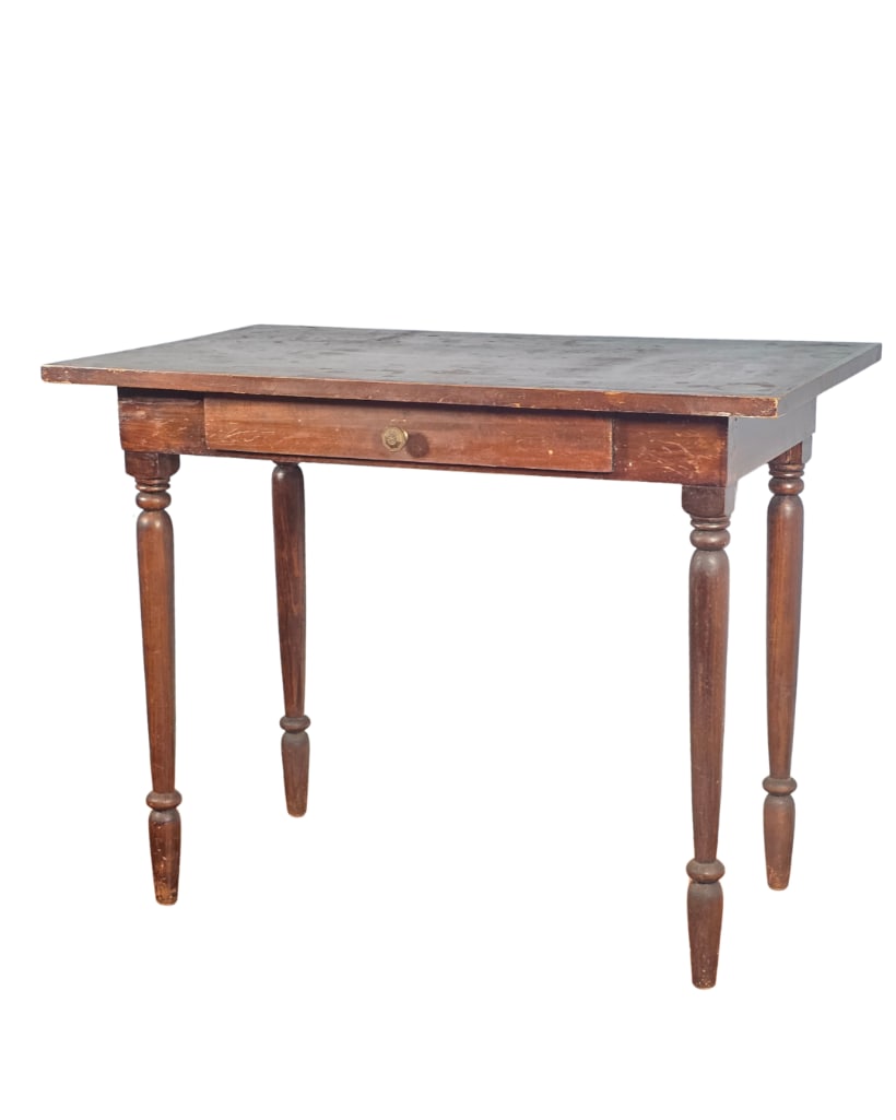 Antique Sheraton Style Walnut Writing Table, INV. 295 (1 of 7)