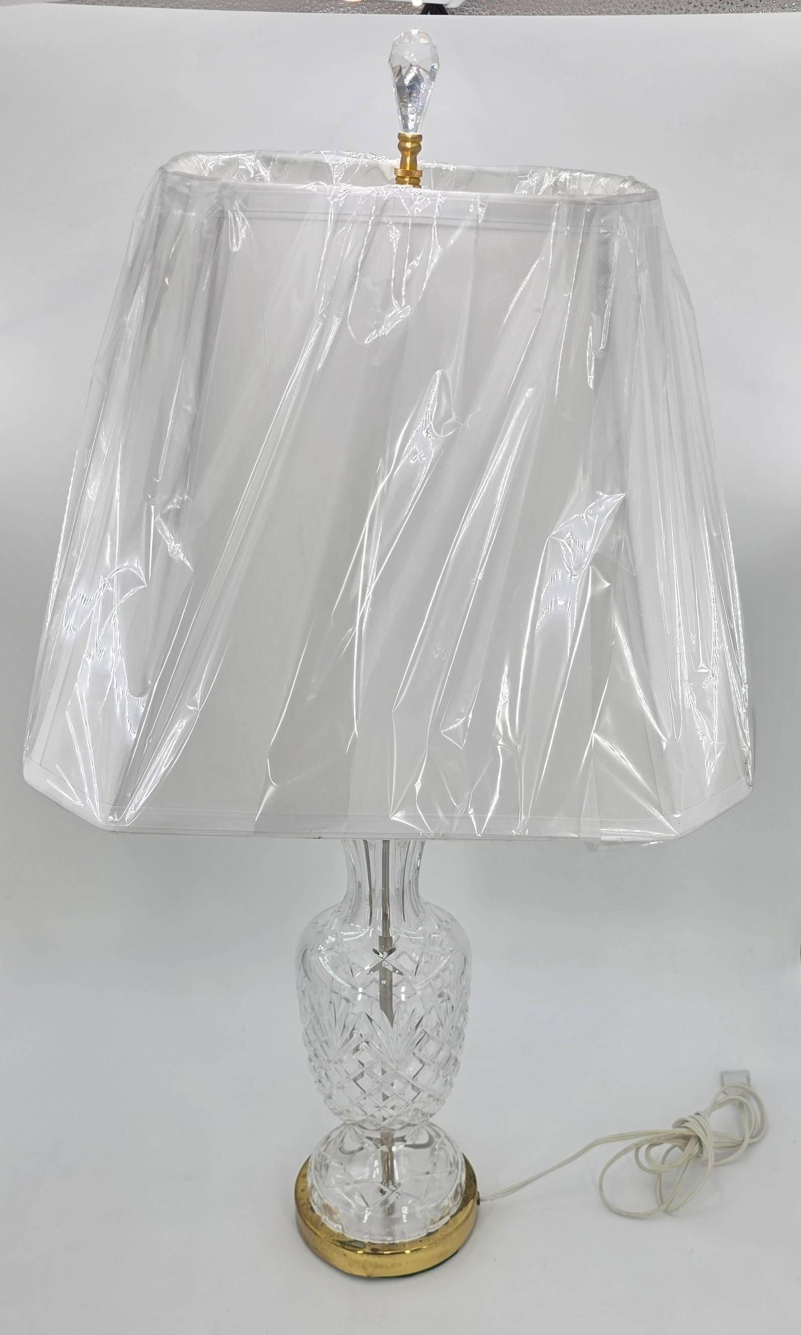 Vintage Waterford Tramore Crystal Lamp, INV. 654: .