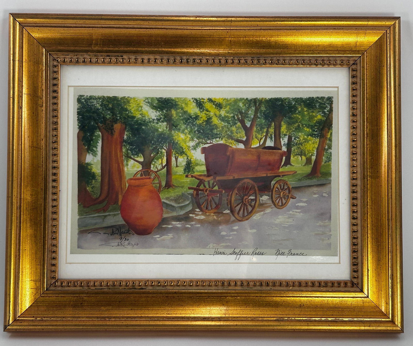 Robert Newton, Signed Print: Signed and editioned to lower left. Frame approx. 12.5 x 15.5 x 1 inches