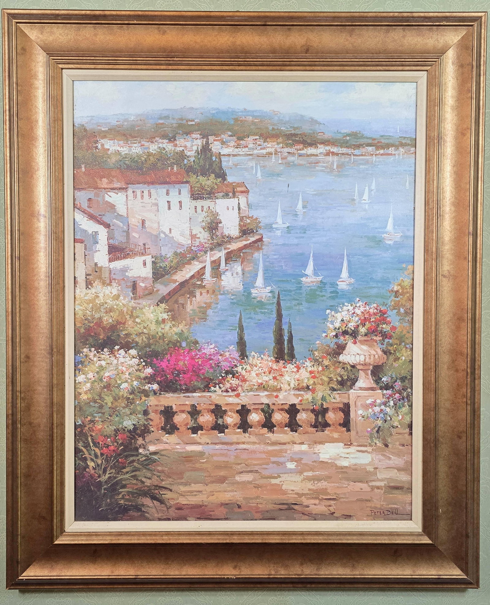 Coastal Village Reproduction Artwork, INV. 381 (1 of 3)