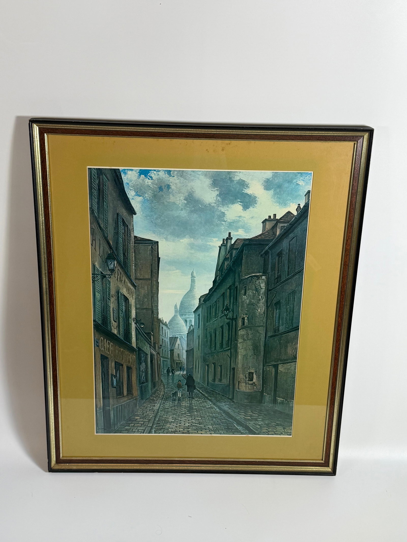 Italian Roadways Print, INV. 202: Frame approx. 36 x 30 x 1.25 inches