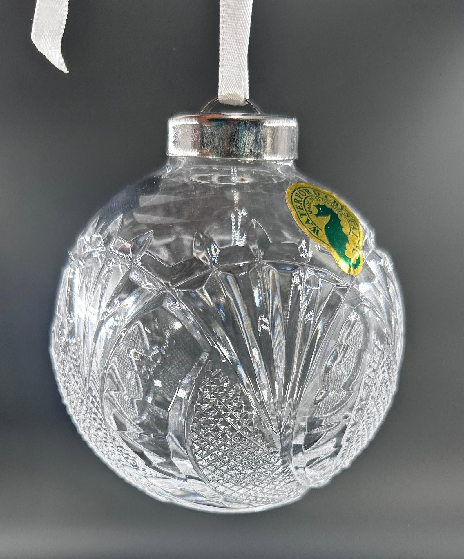 Waterford Crystal Ball Ornament in Original Box, INV. 522 (1 of 4)