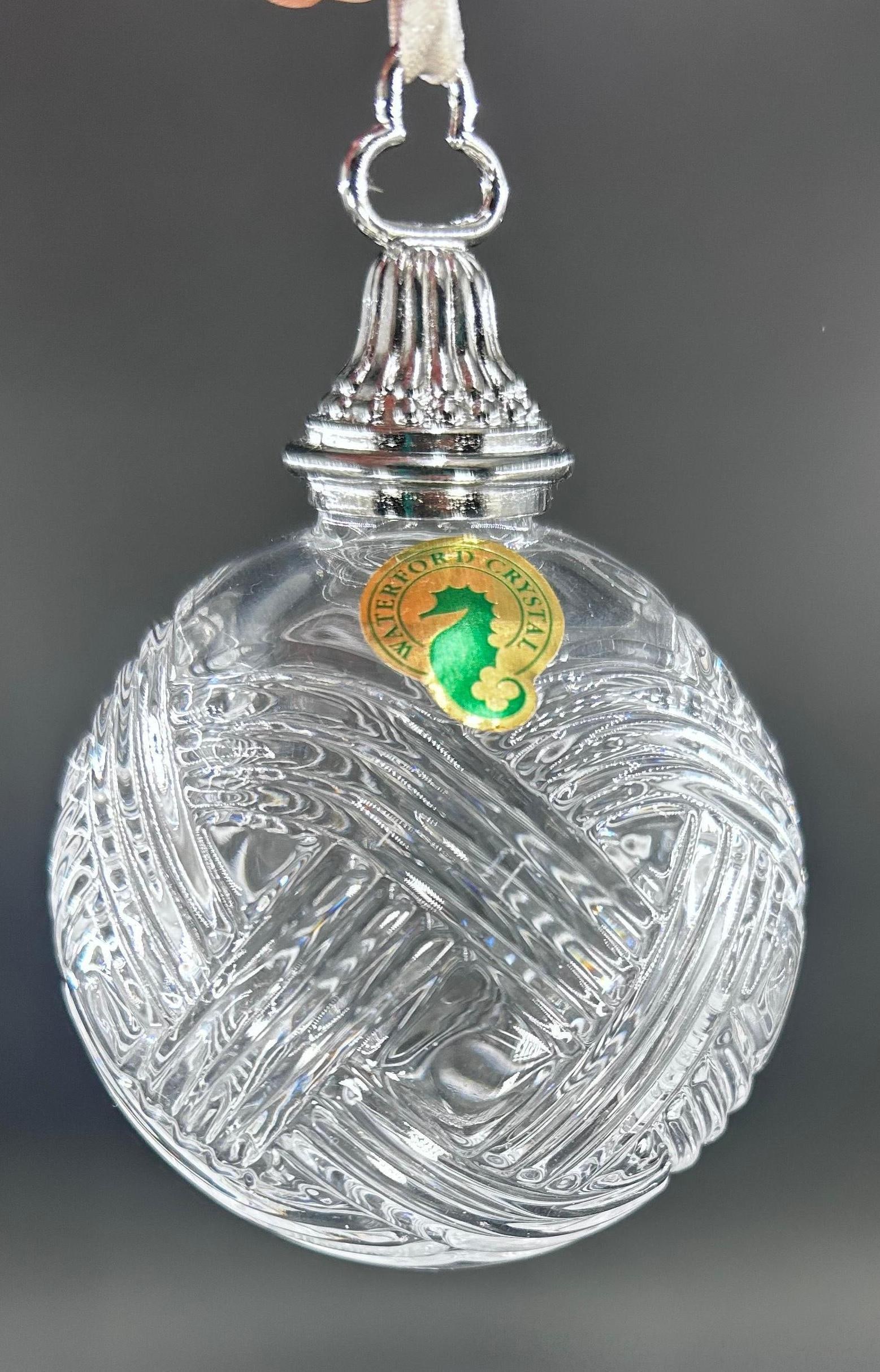 Waterford Crystal The Times Square Collection 2010 Ornament in Original Box, INV. 532: With marking. Approx. 4.375 x 3 x 3 inches