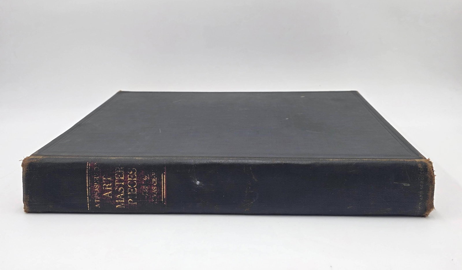 A Treasure of Art Masterpieces, hardbound, copyright 1939, INV. 2027: Approx. 13 x 10 x 1.75 inches