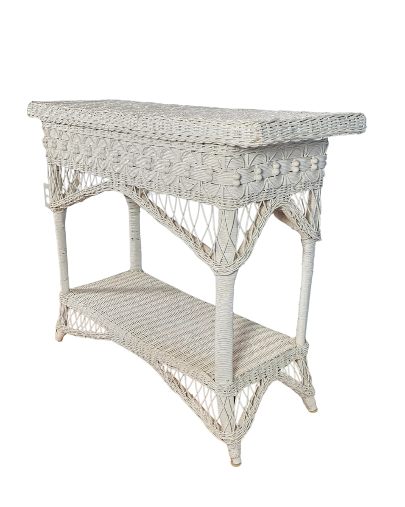 Wicker Console Table, INV. 4 - 2